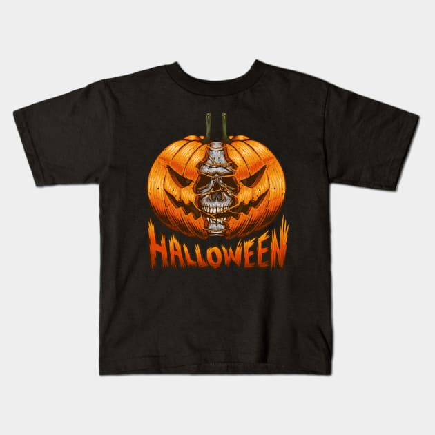 Helloween Kids T-Shirt by Arjanaproject